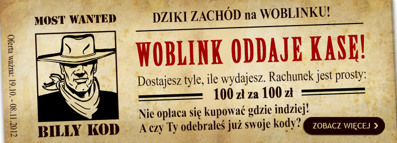 No dobry początek weekendu Woblink oddaje kasę :)
