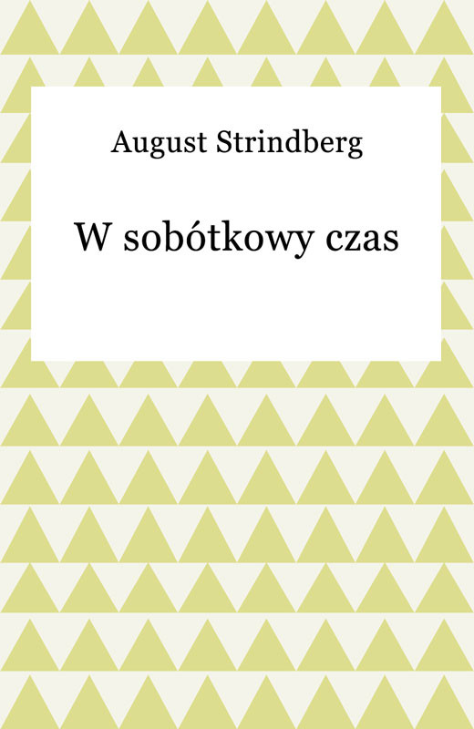 okładka W sobótkowy czas ebook | epub, mobi | August Strindberg