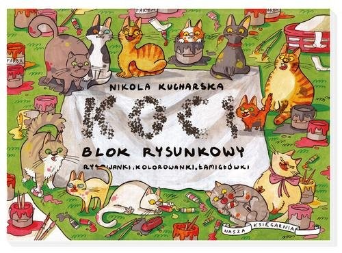 okładka Koci blok rysunkowy książka | Nikola Kucharska