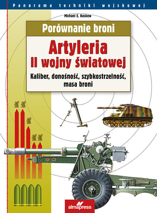 okładka Porównanie broni Artyleria II wojny światowej Kaliber, donośność, szybkostrzelność, masa broni książka | Michael E. Haskew