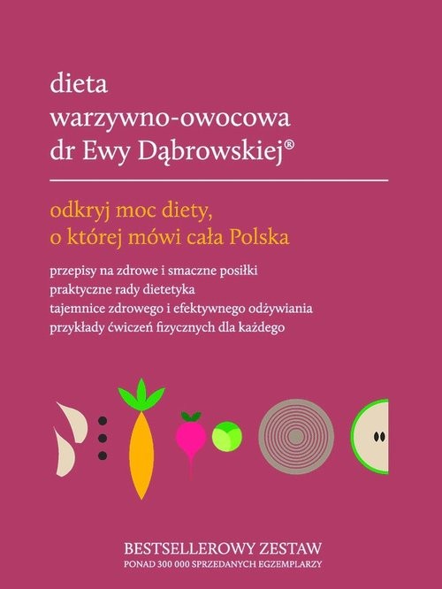okładka Dieta warzywno-owocowa dr Ewy Dąbrowskiej komplet książka | Beata Anna Dąbrowska, Paulina Borkowska