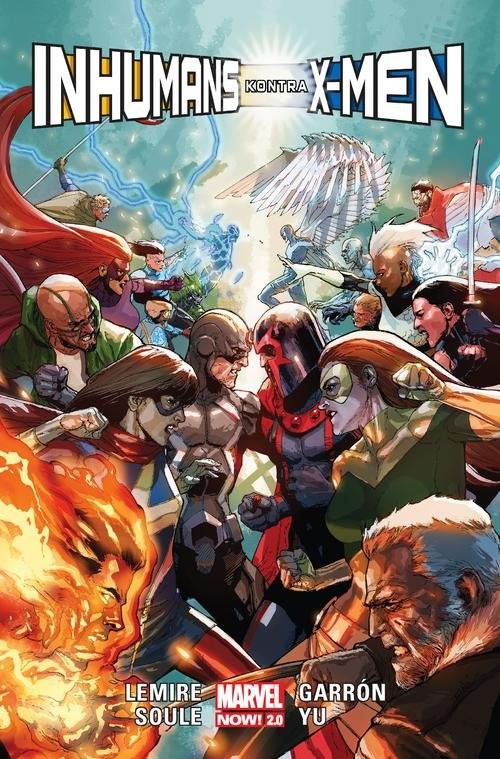 okładka Inhumans kontra X-Men książka | Jeff Lemire, Charles Soule