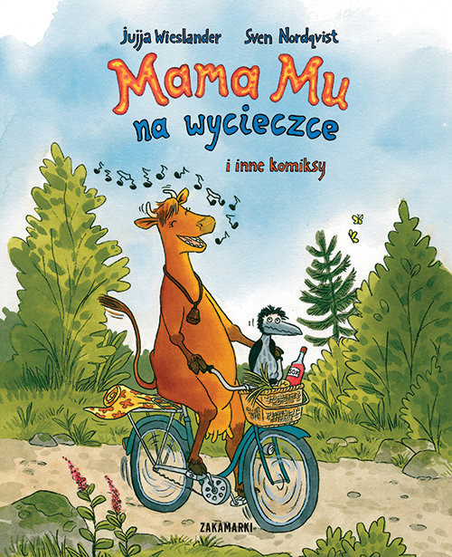 okładka Mama Mu na wycieczce i inne komiksy książka | Jujja Wieslander