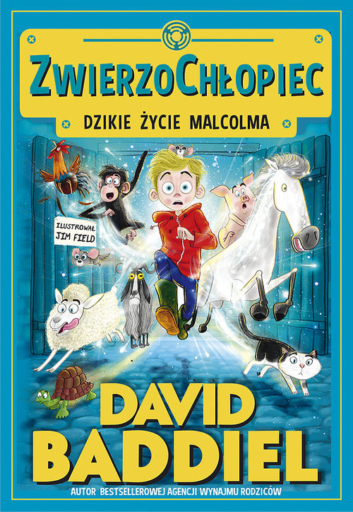 okładka ZwierzoChłopiec Dzikie życie Malcolma książka | David Baddiel