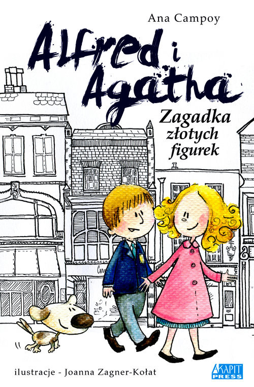 okładka Alfred i Agatha Zagadka złotych figurek książka | Ana Campoy