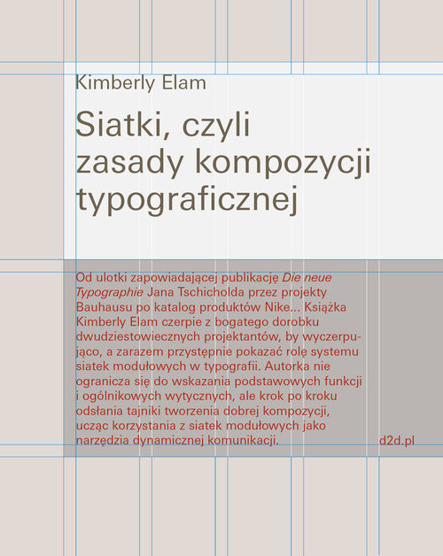 okładka Siatki czyli zasady kompozycji typograficznej książka | Kimberly Elam