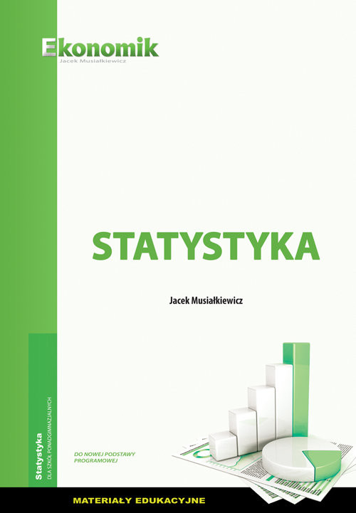 okładka Statystyka materiały edukacyjne książka | Jacek Musiałkiewicz