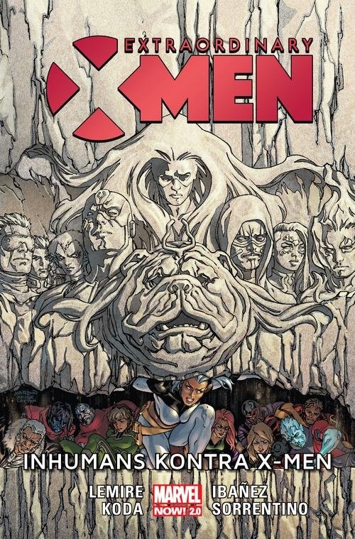 okładka Extraordinary X-Men Inhumans kontra X-Men książka | Lemire Jeff