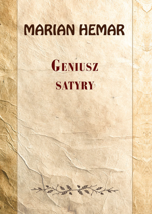 okładka Geniusz satyry Wybór wierszy z lat 1962–1972 książka | Hemar Marian