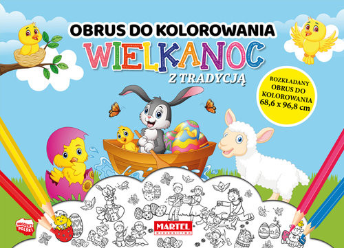okładka Wielkanoc z tradycją - obrus do kolorowania książka | Aleksandra Adamska-Rzepka