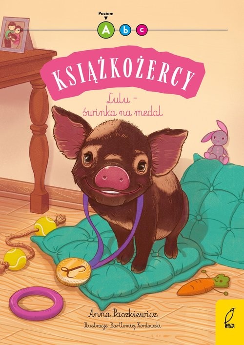 okładka Książkożercy Lulu Świnka na medal Poziom A książka | Anna Paszkiewicz