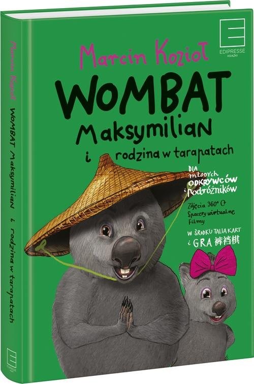 okładka Wombat Maksymilian i rodzina w tarapatach książka | Marcin Kozioł