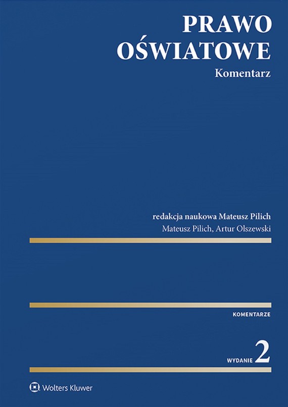 okładka Prawo oświatowe. Komentarz (pdf) ebook | pdf | Adam Olszewski, Mateusz Pilich