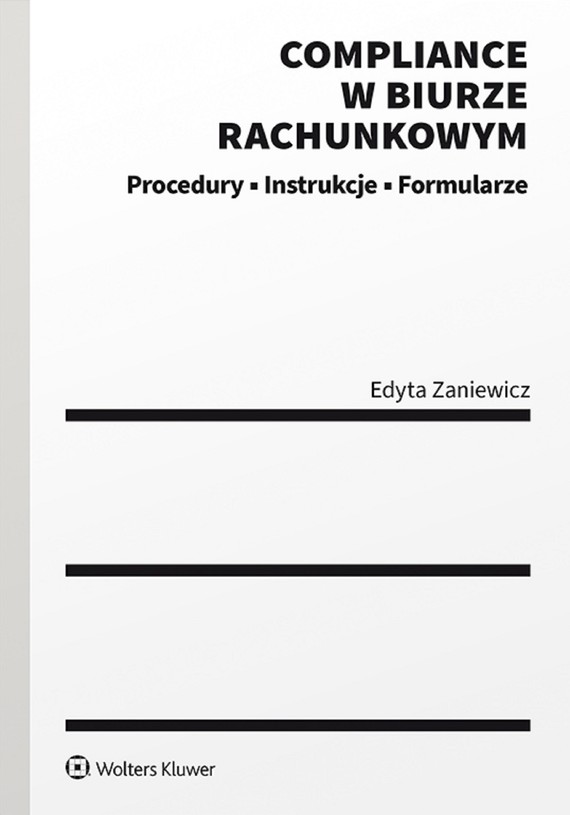 okładka Compliance w biurze rachunkowym - procedury, instrukcje, formularze (pdf)ebook | pdf | Edyta Zaniewicz