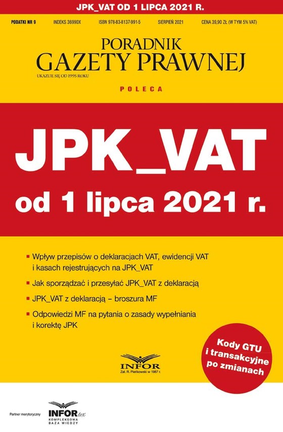 JPK_VAT od 1 lipca 2021 r.