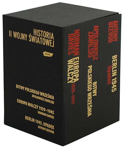 okładka Ekskluzywny pakiet trzech bestsellerów historycznych  książka | Antony Beevor, Norman Davies, Apoloniusz ...