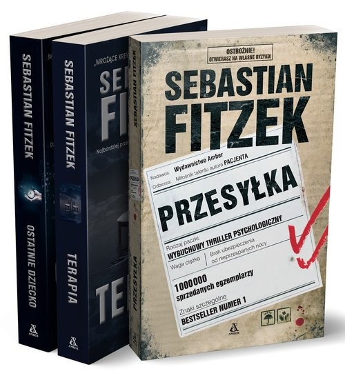 okładka Pakiet Przesyłka / Terapia / Ostatnie dziecko książka | Sebastian Fitzek