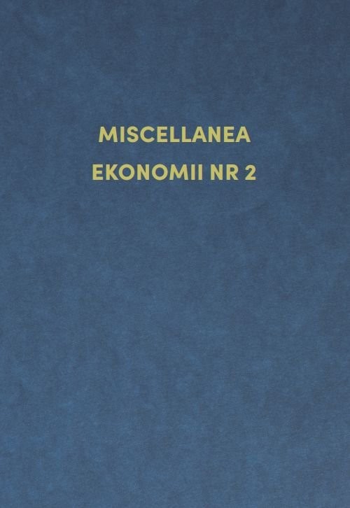 okładka Miscellanea ekonomii nr 2książka |  | 