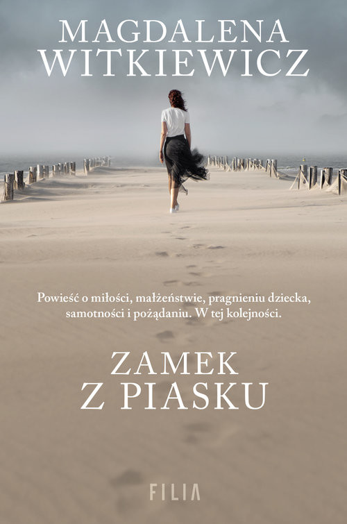 okładka Zamek z piasku Wielkie Litery książka | Magdalena Witkiewicz