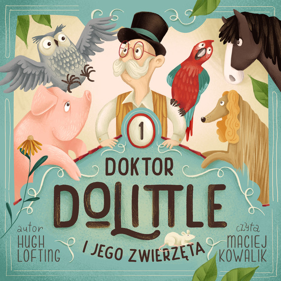 okładka Doktor Dolittle i jego zwierzęta audiobook | MP3 | Hugh Lofting