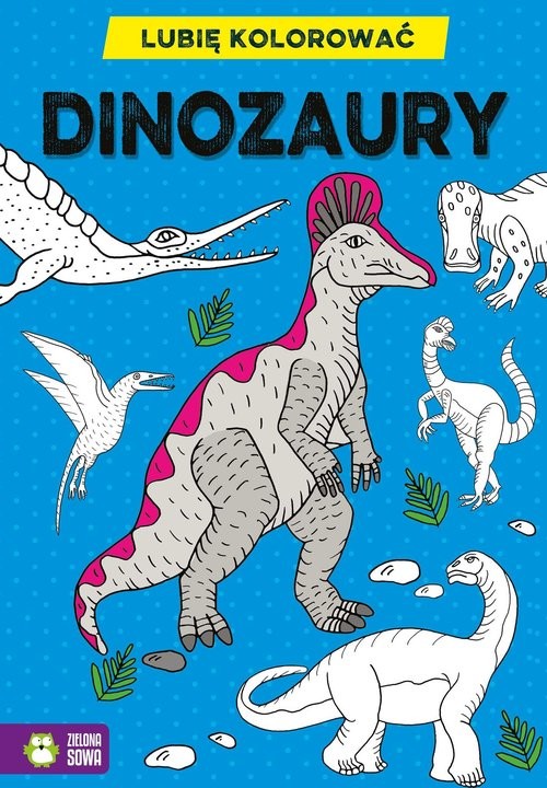 okładka Lubię kolorować Dinozaury książka