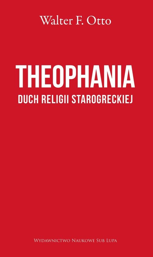 okładka Theophania Duch religii starogreckiej książka | Otto WalterF.