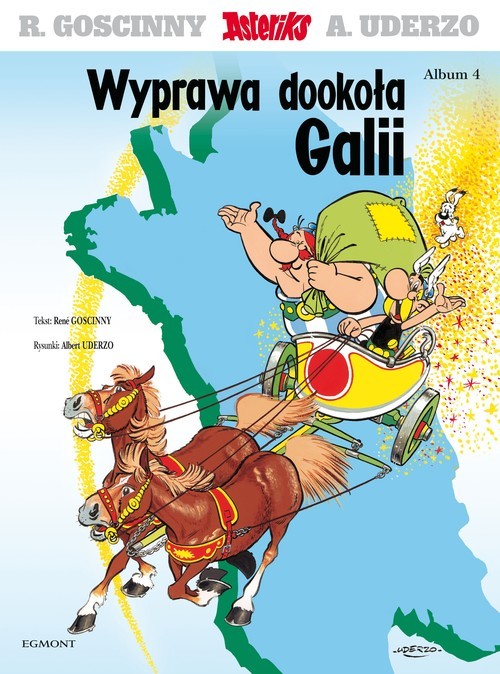 okładka Asteriks Album 4 Wyprawa dookoła Galii książka | René Goscinny