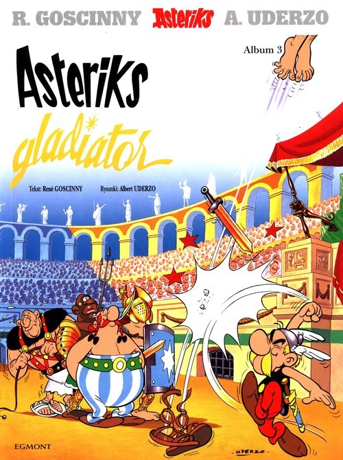 okładka Asteriks Album 3 Asteriks Gladiator książka | René Goscinny