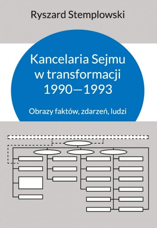 okładka Kancelaria Sejmu w transformacji 1990-1993 Obrazy faktów,zdarzeń,ludzi książka | Stemplowski Ryszard