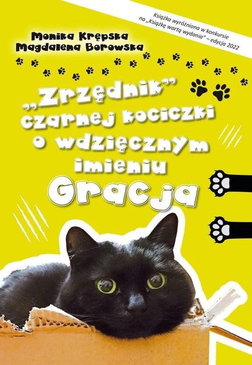 okładka „Zrzędnik” czarnej kociczki o wdzięcznym imieniu Gracja książka | Krępska Monika, Borowska Magdalena