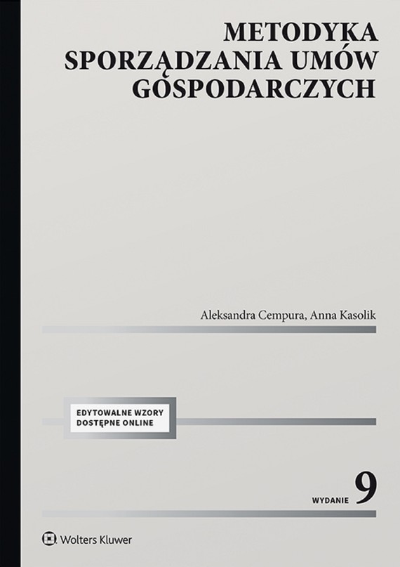 okładka Metodyka sporządzania umów gospodarczych (pdf) ebook | pdf | Aleksandra Cempura, Anna Kasolik