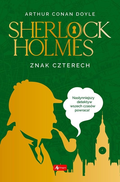 okładka Sherlock Holmes Znak czterech książka | Arthur Conan Doyle