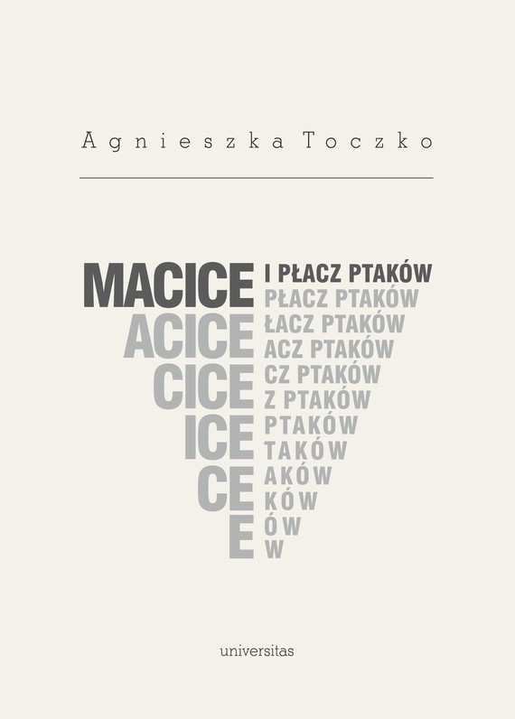 okładka Macice i płacz ptaków ebook | epub, mobi, pdf | Agnieszka Toczko