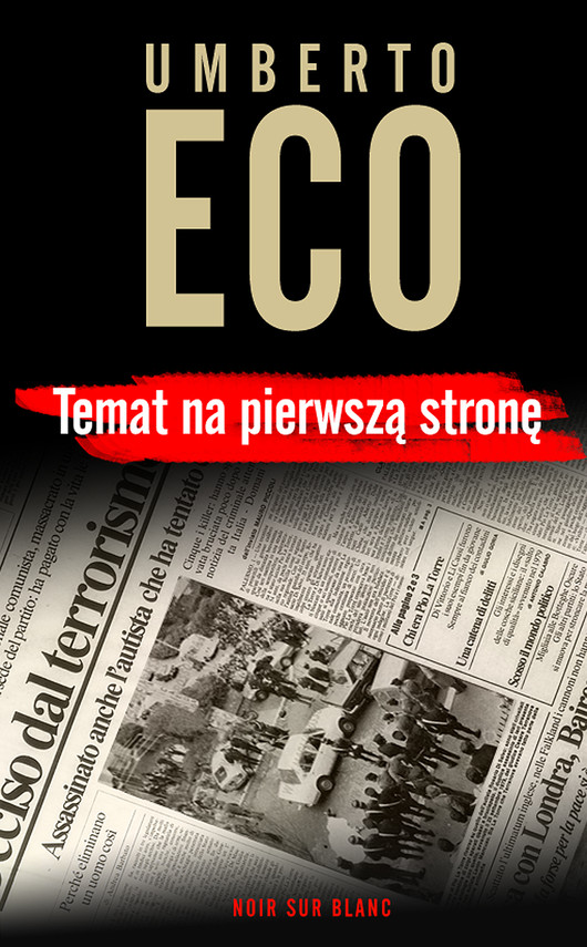 okładka Temat na pierwszą stronę ebook | epub, mobi | Umberto Eco