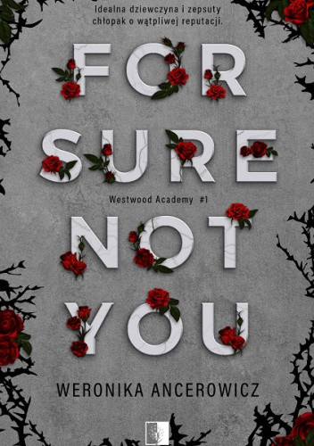 okładka For Sure Not You książka | Weronika Ancerowicz