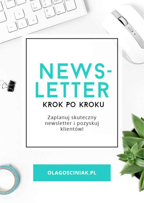 okładka Newsletter krok po kroku ebook | epub, mobi, pdf | Ola Gościniak