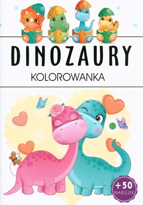 okładka Dinozaury Kolorowanka książka