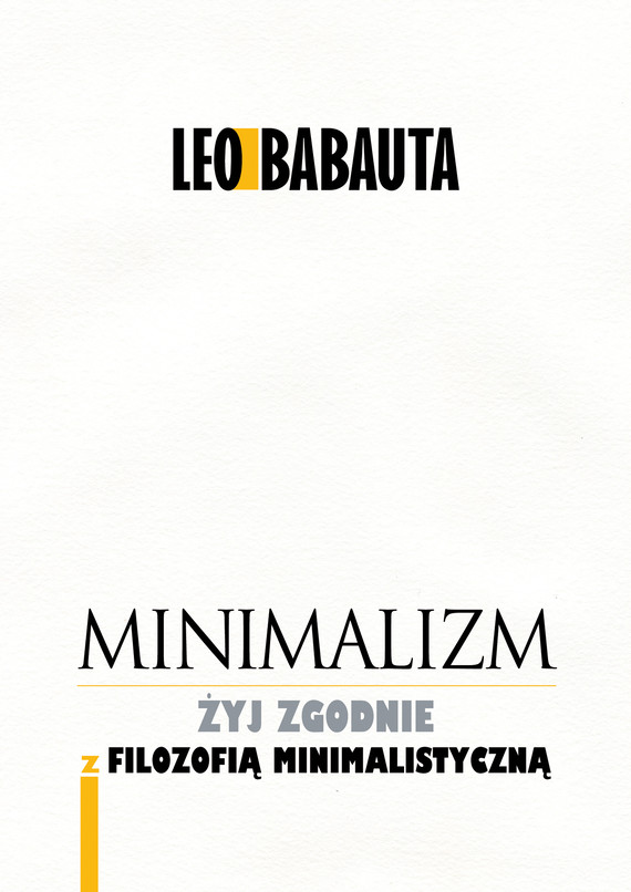 okładka Minimalizm audiobook | MP3 | Leo Babauta
