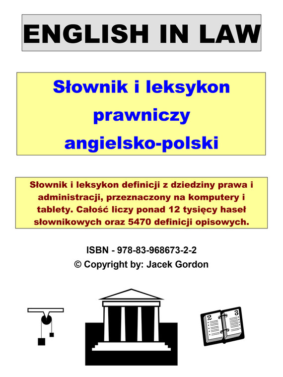 okładka English in Law ebook | pdf | Jacek Gordon