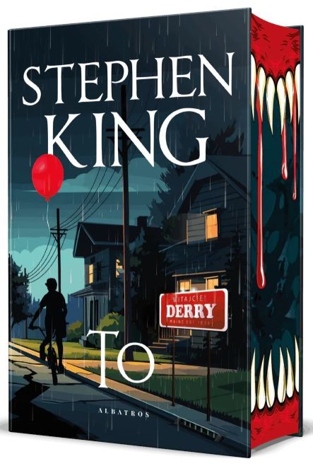okładka TO (ilustrowane brzegi) wer. czerwona książka | Stephen King