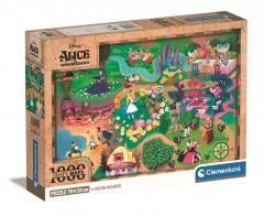 okładka Puzzle 1000 Compact Disney Maps Alice książka