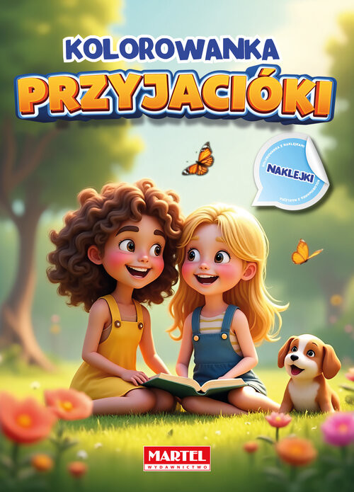 okładka Kolorowanka Przyjaciółki z naklejkami książka