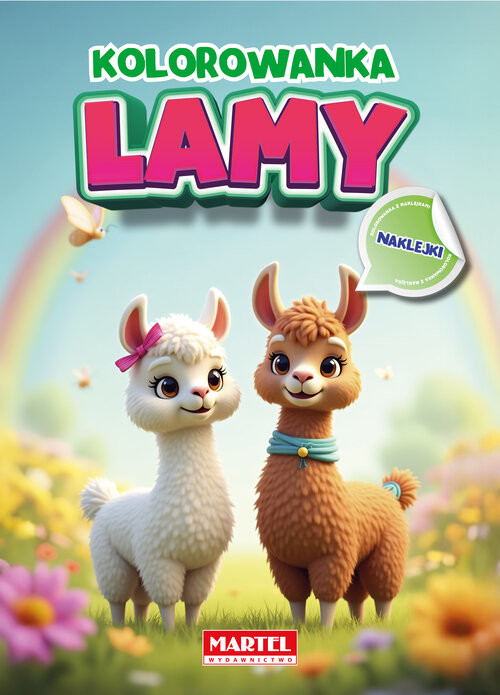 okładka Kolorowanka Lamy z naklejkami książka