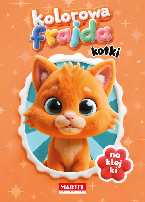 okładka Kolorowa frajda. Kotki z naklejkami książka