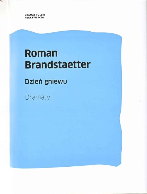 okładka Dzień gniewu Dramaty książka | Roman Brandstaetter