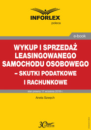 Wykup i sprzedaż leasingowanego samochodu osobowego – skutki podatkowe i rachunkowe