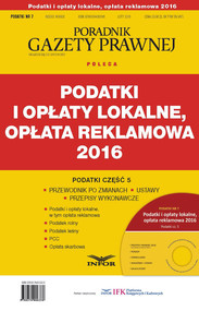 Podatki 2016 cz. 5 – Podatki i opłaty lokalne, opłata reklamowa