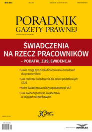 Świadczenia na rzecz pracowników – podatki, ZUS, ewidencja