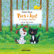 Pies i kot w leśnym zakątku