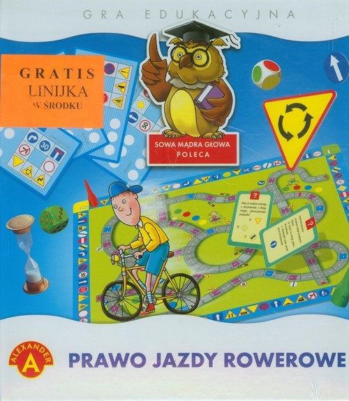 okładka Prawo jazdy rowerowe gra edukacyjna książka